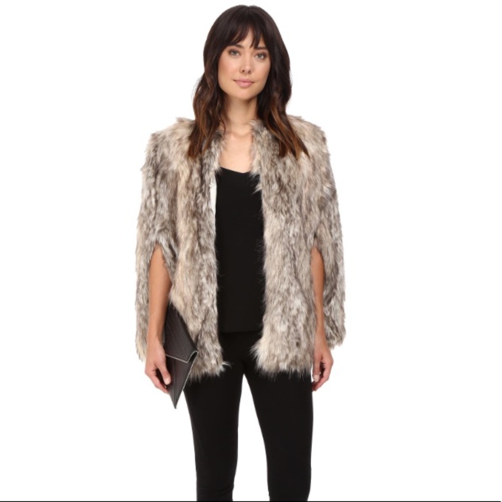 BB Dakota Faux Fur Cape!!!